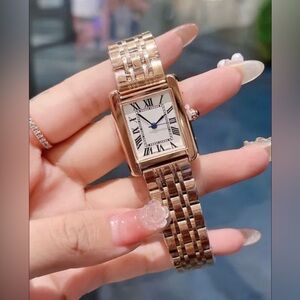 Women's Luxury Fashion Tank Watch